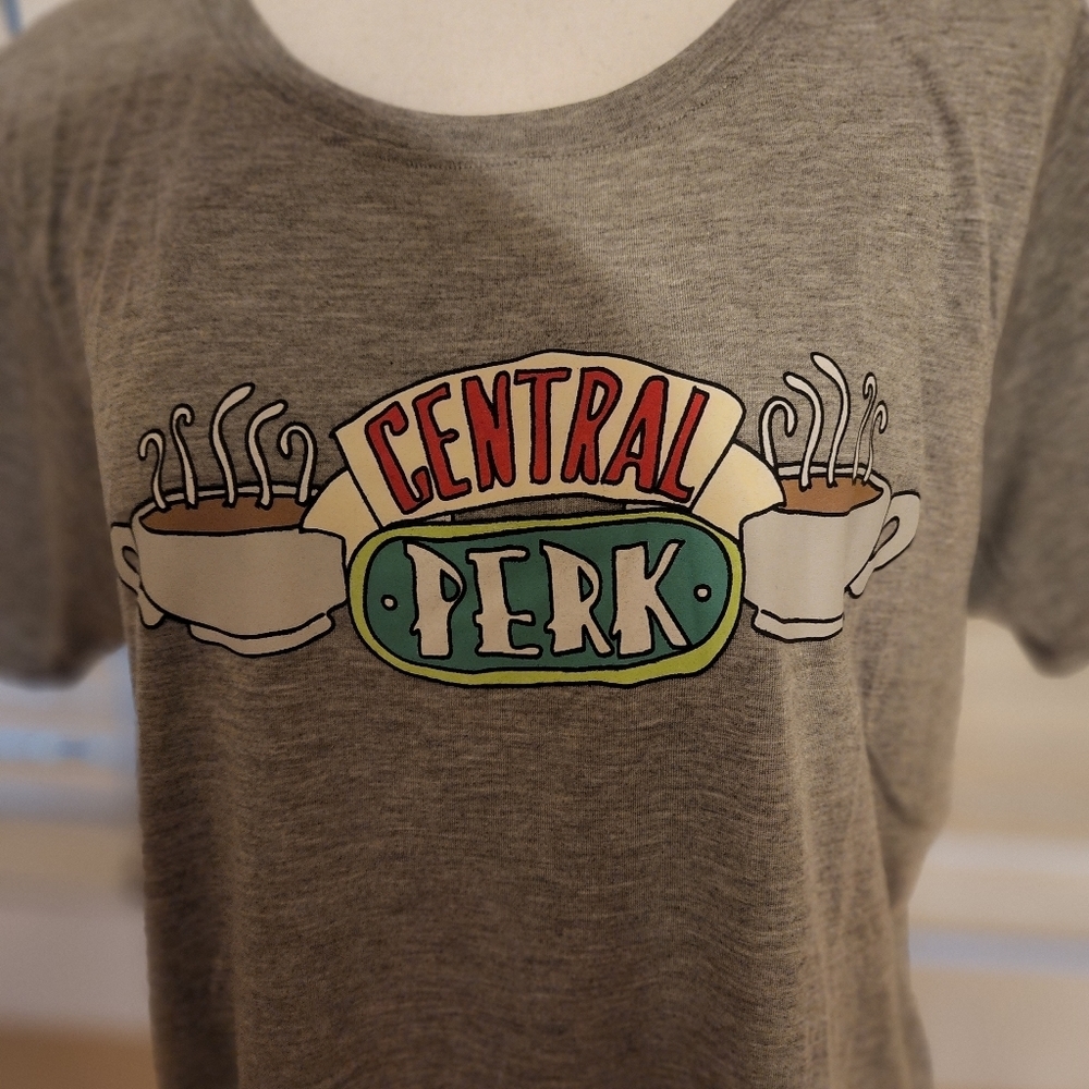 Official FRIENDS Women's Cut Central Perk T-shirt - Picture 3 of 9